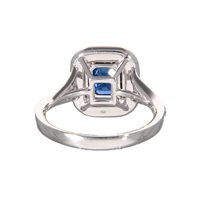Vicenza - Piazzetta Palladio 2 - Anello Crivelli Donna ZAFFIRO in Oro bianco Zaffiro 1.08 Ct 372-3735 ZF - 372-3735 ZF